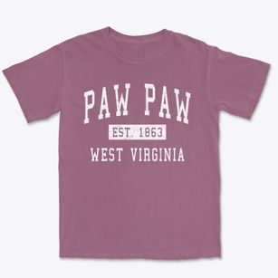 Paw Paw West Virginia Classic Established Premium Heavyweight T-shirt