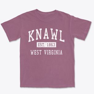 Knawl West Virginia Classic Established Premium Heavyweight T-shirt