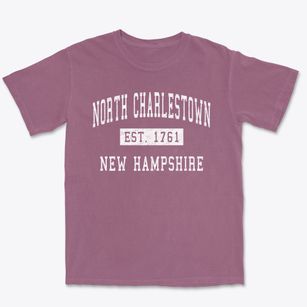 North Charlestown New Hampshire Classic Established Premium Heavyweight T-shirt