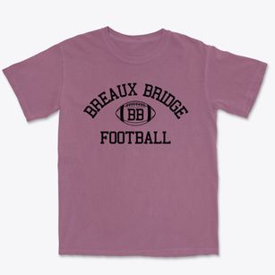 Breaux Bridge Primary School Classic Football Premium Heavyweight T-shirt