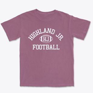 Highland Jr. High School Classic Football Premium Heavyweight T-shirt