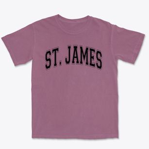 St James Parish Varsity Arch Premium Heavyweight T-shirt