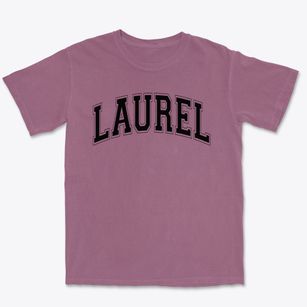 Laurel Elementary School Varsity Arch Premium Heavyweight T-shirt