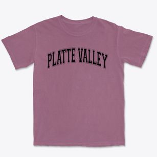 Platte Valley High School Varsity Arch Premium Heavyweight T-shirt