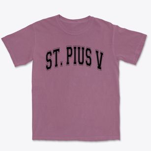 Saint Pius V School Varsity Arch Premium Heavyweight T-shirt