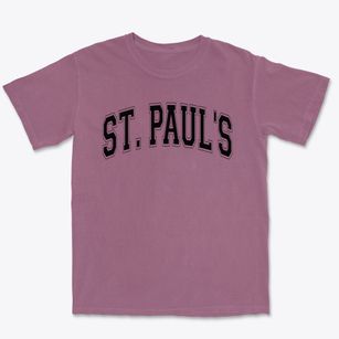 Saint Paul's Lutheran School Varsity Arch Premium Heavyweight T-shirt