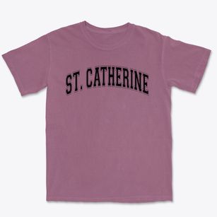 Saint Catherine Saint Mary Grade School Varsity Arch Premium Heavyweight T-shirt