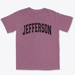 Jefferson Elementary School Varsity Arch Premium Heavyweight T-shirt
