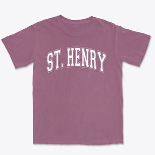 Saint Henry School Varsity Arch Premium Heavyweight T-shirt
