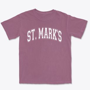 St. Mark's Lutheran School Varsity Arch Premium Heavyweight T-shirt
