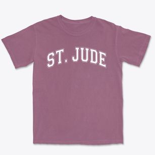 Saint Jude School Varsity Arch Premium Heavyweight T-shirt