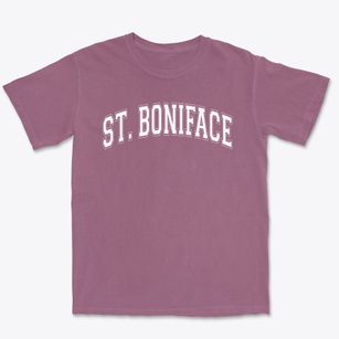 Saint Boniface Catholic School Varsity Arch Premium Heavyweight T-shirt