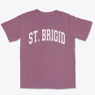 Saint Brigid Varsity Arch Premium Heavyweight T-shirt
