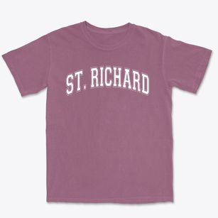 Saint Richard School Varsity Arch Premium Heavyweight T-shirt