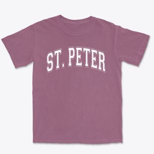 Saint Peter School Varsity Arch Premium Heavyweight T-shirt
