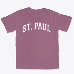St Paul Of The Cross Parish Varsity Arch Premium Heavyweight T-shirt