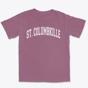 St Columbkille Parish Varsity Arch Premium Heavyweight T-shirt