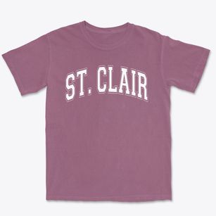 Saint Clair Elementary School Varsity Arch Premium Heavyweight T-shirt