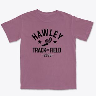 Hawley Middle School Track and Field Premium Heavyweight T-shirt