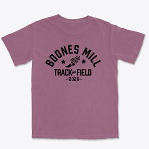 Boones Mill Elementary School Track and Field Premium Heavyweight T-shirt