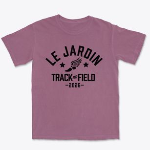 Le Jardin Academy Track and Field Premium Heavyweight T-shirt