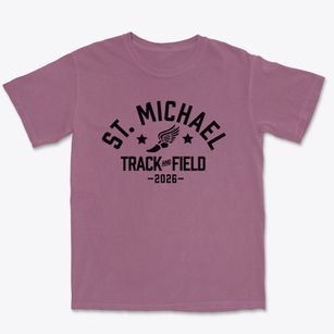 Saint Michael School Track and Field Premium Heavyweight T-shirt