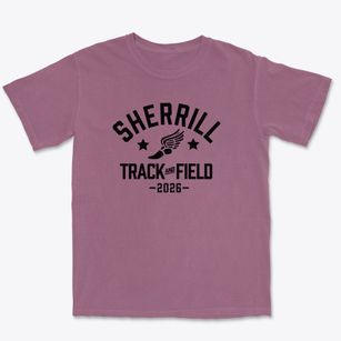 Sherrill School Track and Field Premium Heavyweight T-shirt