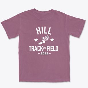 Hill Middle School Track and Field Premium Heavyweight T-shirt