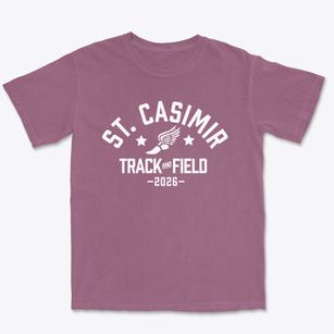 St Casimir Parish Track and Field Premium Heavyweight T-shirt