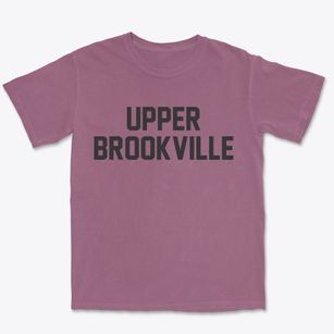 Upper Brookville New York Classic Block Premium Heavyweight T-shirt