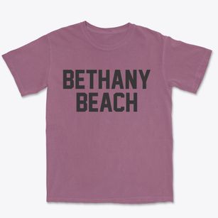 Bethany Beach Delaware Classic Block Premium Heavyweight T-shirt