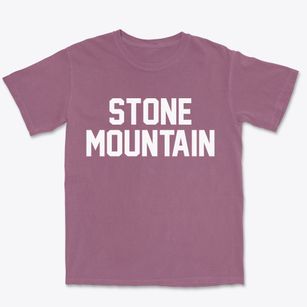 Stone Mountain Georgia Classic Block Premium Heavyweight T-shirt