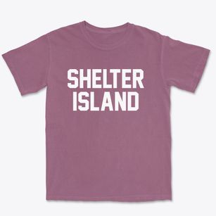 Shelter Island New York Classic Block Premium Heavyweight T-shirt