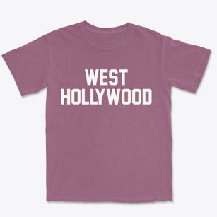 West Hollywood California Classic Block Premium Heavyweight T-shirt