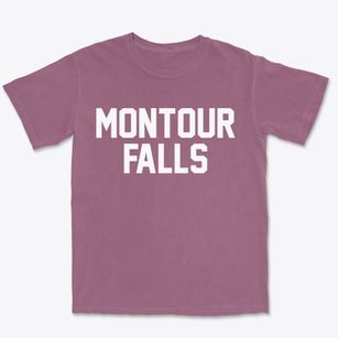 Montour Falls New York Classic Block Premium Heavyweight T-shirt