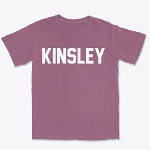 Kinsley Kansas Classic Block Premium Heavyweight T-shirt