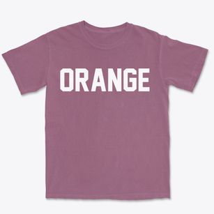 Orange California Classic Block Premium Heavyweight T-shirt