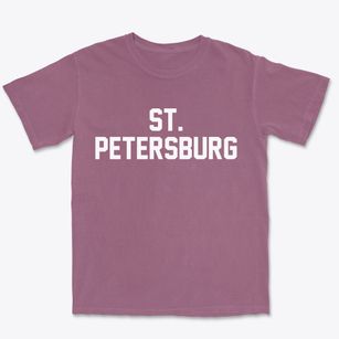 St. Petersburg Florida Classic Block Premium Heavyweight T-shirt