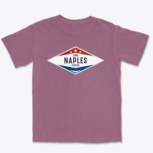 Naples Florida Diamond Star Premium Heavyweight T-shirt