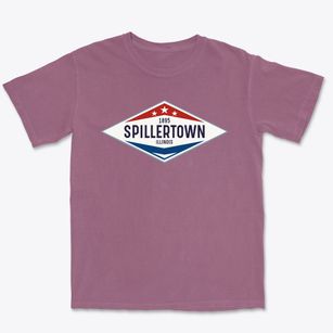 Spillertown Illinois Diamond Star Premium Heavyweight T-shirt