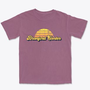 Branford Center Connecticut Sublime Sunset Premium Heavyweight T-shirt