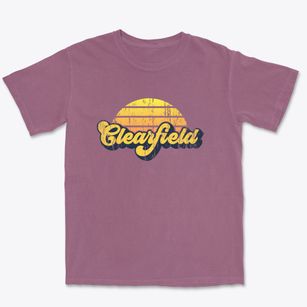 Clearfield Pennsylvania Sublime Sunset Premium Heavyweight T-shirt