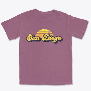 San Diego Texas Sublime Sunset Premium Heavyweight T-shirt