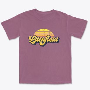 Litchfield Maine Sublime Sunset Premium Heavyweight T-shirt