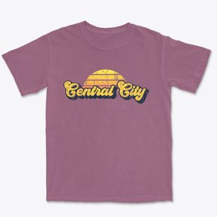 Central City Nebraska Sublime Sunset Premium Heavyweight T-shirt