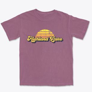 Highland Lake Alabama Sublime Sunset Premium Heavyweight T-shirt