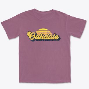 Oakdale Nebraska Sublime Sunset Premium Heavyweight T-shirt
