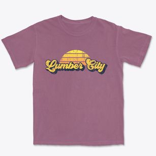 Lumber City Pennsylvania Sublime Sunset Premium Heavyweight T-shirt