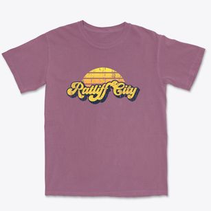 Ratliff City Oklahoma Sublime Sunset Premium Heavyweight T-shirt