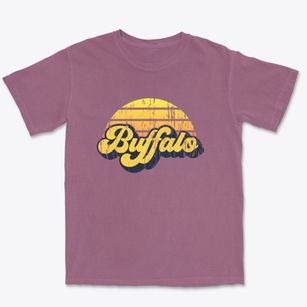 Buffalo New York Sublime Sunset Premium Heavyweight T-shirt